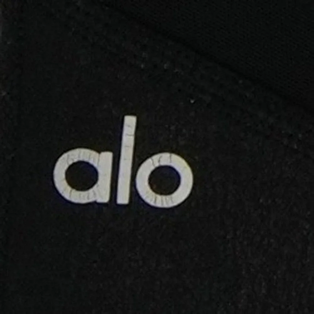 Alo Yoga Moto Leggings Women's Size Small Black Mesh High Fitness Activewear